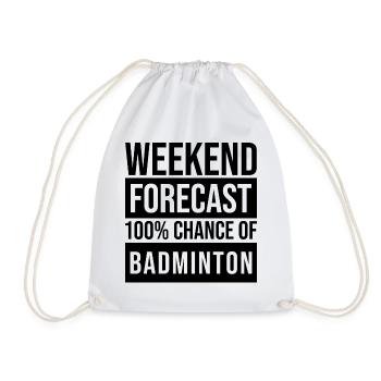 Badminton Badminton Badminton - Drawstring Bag - white - Front