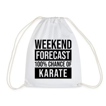 Karate - Turnbeutel - Weiß - Vorne