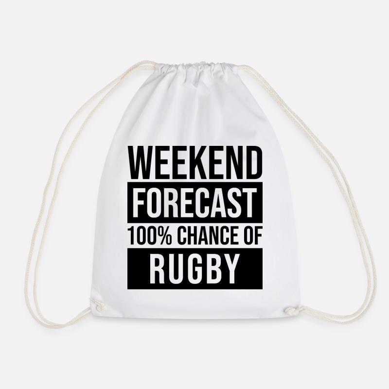 Rugby - Turnbeutel - Weiß