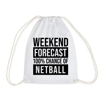 Netzball - Turnbeutel - Weiß - Vorne
