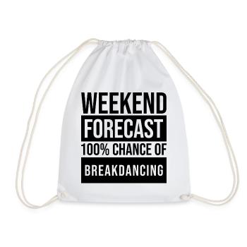 Break Dance - Drawstring Bag - white - Front