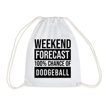 Dodgeball - Drawstring Bag - white - Front