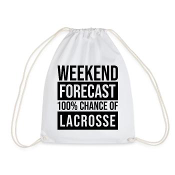 Lacrosse - Drawstring Bag - white - Front