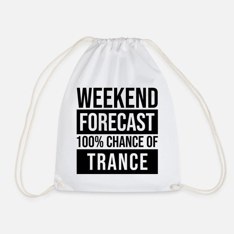 Trance - Drawstring Bag - white