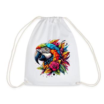 Perroquet - Sac de sport léger - blanc - Devant
