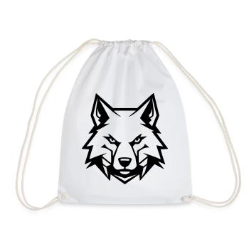 Bad Wolf - Drawstring Bag - white - Front