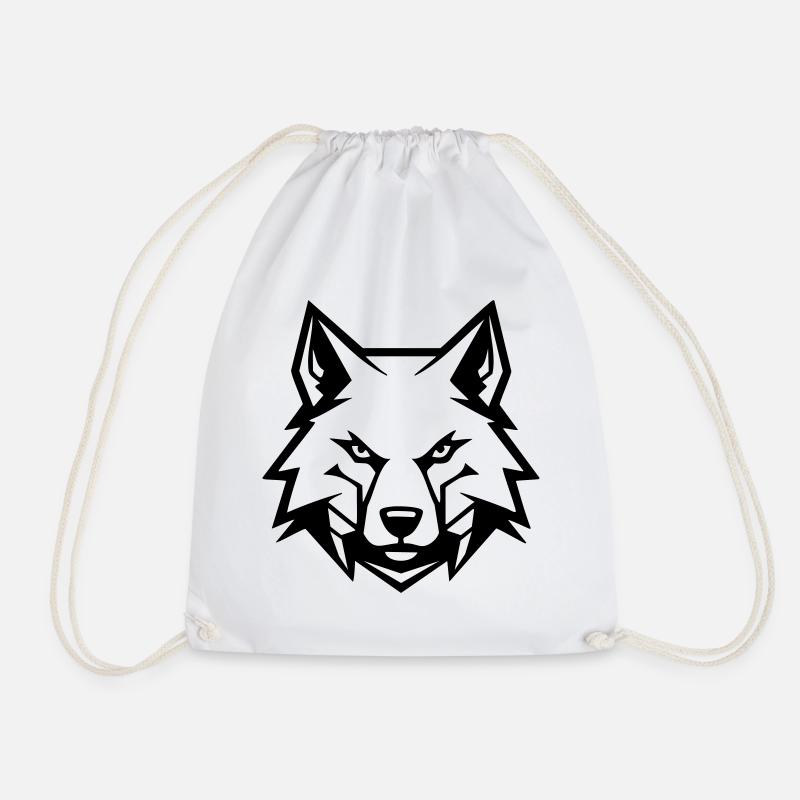 Böser Wolf - Turnbeutel - Weiß