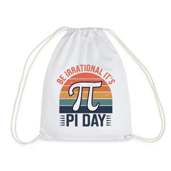 Soyez irrationnel - c’est le jour de Pi ! - Sac de sport léger - blanc - Devant