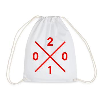 Area Code 0201 Ruhrpott Merch for real food fans - Drawstring Bag - white - Front