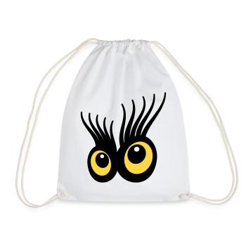 Eyes - Drawstring Bag - white - Front