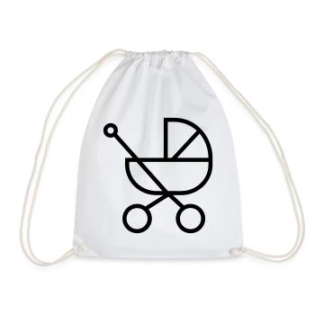 poussette - Sac de sport léger - blanc - Devant