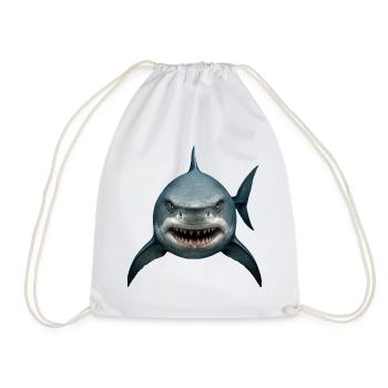 Costume de requin Océan Animal marin Dangereux - Sac de sport léger - blanc - Devant
