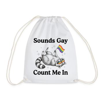Pride-Monat LGBT – Klingt schwul. Zähl mich mit. - Turnbeutel - Weiß - Vorne
