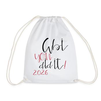 Abi you did it - Turnbeutel - Weiß - Vorne