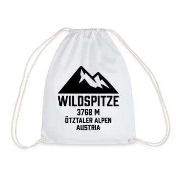 Wildspitze Öztaler Alpen - Turnbeutel - Weiß - Vorne