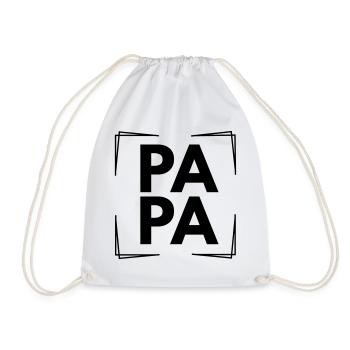 PAPA - Turnbeutel - Weiß - Vorne