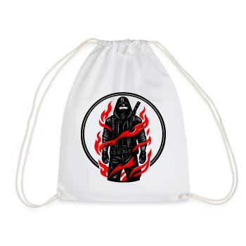 Des guerriers de la flamme dans l’ombre - Sac de sport léger - blanc - Devant