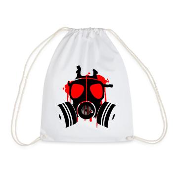 death is everywhere - Drawstring Bag - white - Front
