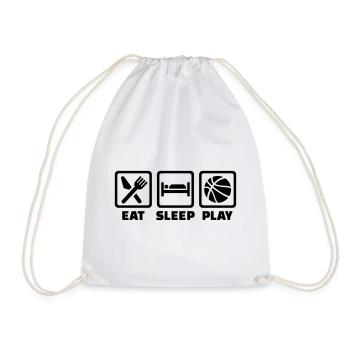 basketball - Drawstring Bag - white - Front