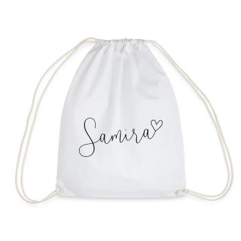 Samira Nom Prénom Jour - Sac de sport léger - blanc - Devant