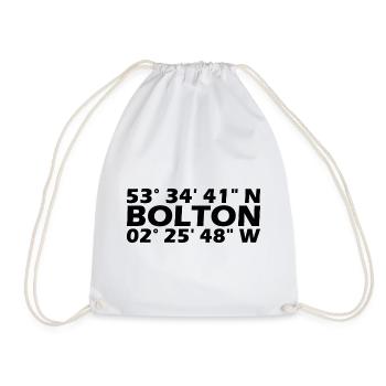 Bolton Coordinates - Drawstring Bag - white - Front