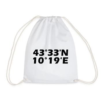 Coordonnées de Livourne - Sac de sport léger - blanc - Devant