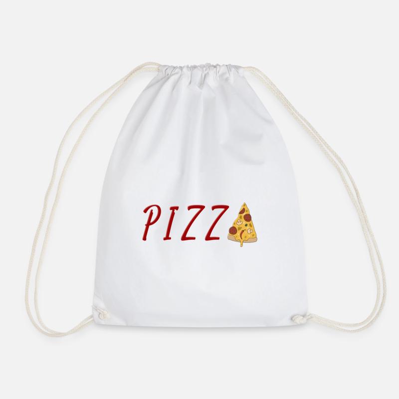 PIZZA - Turnbeutel - Weiß