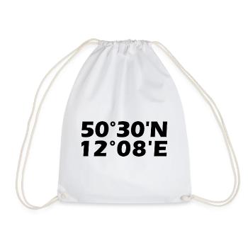 Plauen coordinates - Drawstring Bag - white - Front