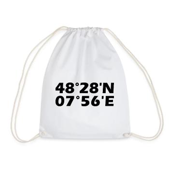 Offenburg coordinates - Drawstring Bag - white - Front