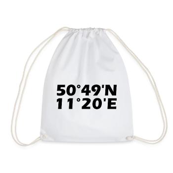 Coordonnées de Weimar - Sac de sport léger - blanc - Devant