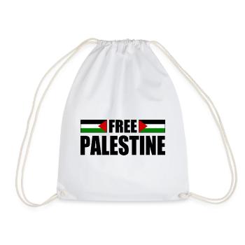 Free palestine - Sac de sport léger - blanc - Devant