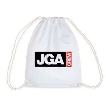 Bachelor Party Crew - Emblem - Drawstring Bag - white - Front