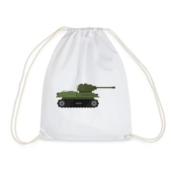 Char militaire - Sac de sport léger - blanc - Devant
