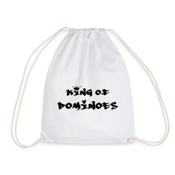 King of Dominoes: Urban Black Crown - Drawstring Bag - white - Front