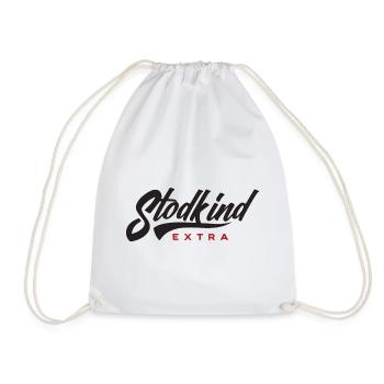 Stodkind Extra Black - Drawstring Bag - white - Front