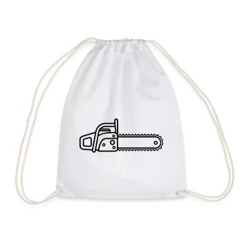 tronçonneuse - Sac de sport léger - blanc - Devant