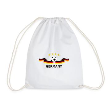 Deutschland Fußball Design - Turnbeutel - Weiß - Vorne