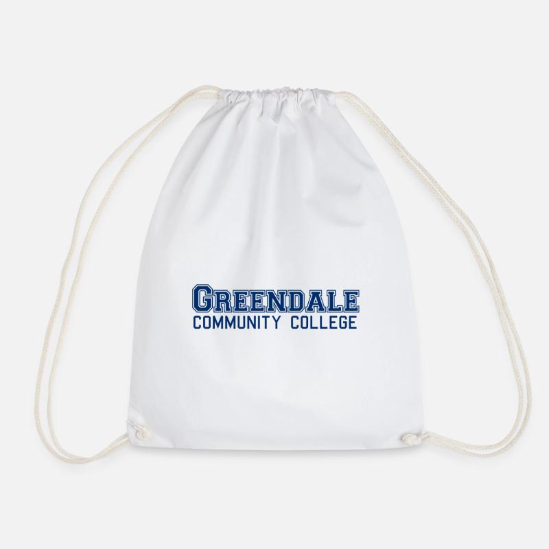 Greendale Community Colllege - Drawstring Bag - white