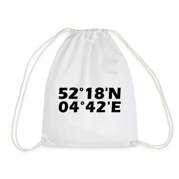 Haarlemmermeer coordinates - Drawstring Bag - white - Front