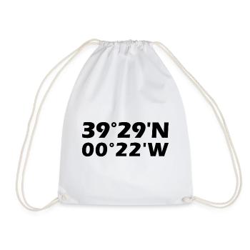 Coordonnées de Valence - Sac de sport léger - blanc - Devant