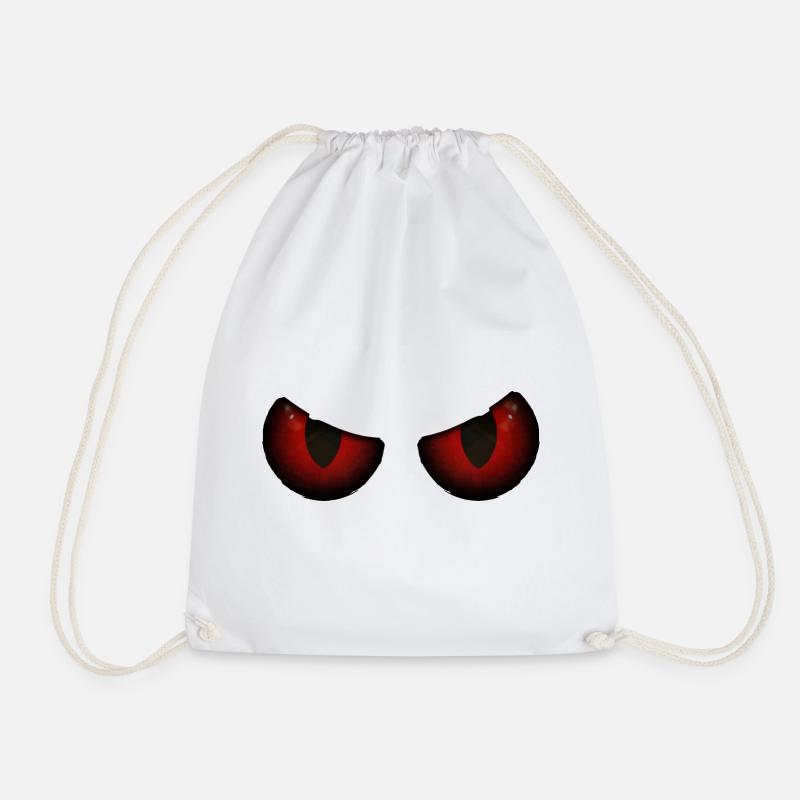 Red-Eyed Ember - Drawstring Bag - white