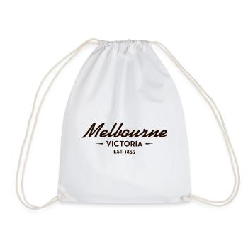 Melbourne Victoria Est. 1835 - Drawstring Bag - white - Front