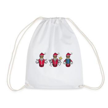 Joyeux Noël Père Noël - Sac de sport léger - blanc - Devant