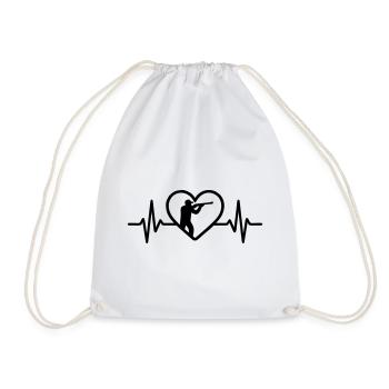 Heart Hunters – Passion Hunting - Drawstring Bag - white - Front