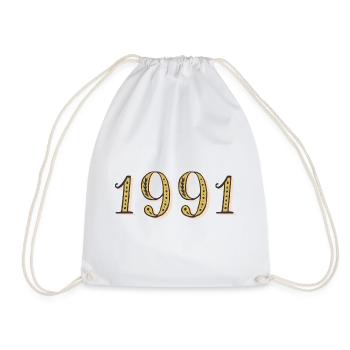 Cadeau d’anniversaire 1991 Vintage 1991  - Sac de sport léger - blanc - Devant