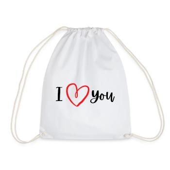 I love you. - Sac de sport léger - blanc - Devant
