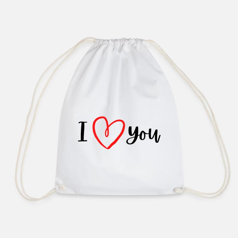 Ich liebe dich. - Turnbeutel - Weiß
