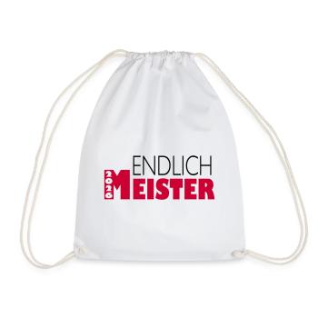 Endlich Meister 2026 - Turnbeutel - Weiß - Vorne