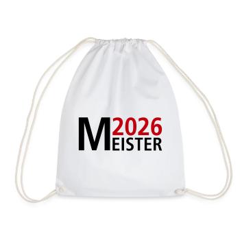 Meister 2026 Meisterschaft - Turnbeutel - Weiß - Vorne