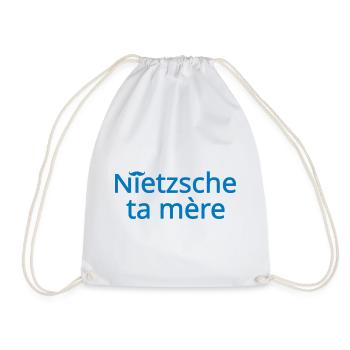 Nietzsche ta mère Bleu Clair - Sac de sport léger - blanc - Devant
